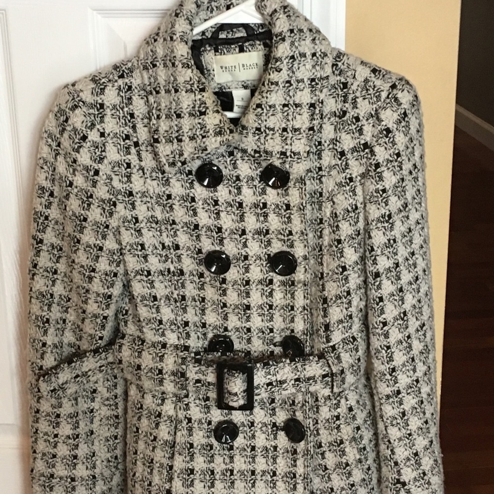 White House Black Market belted trench coat
